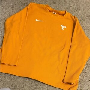 Nike Men's Vibrant Orange Crewneck Sweater